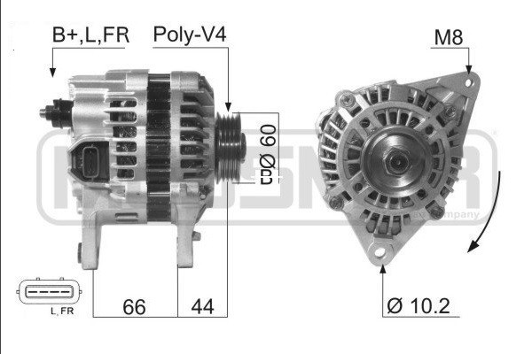 Генератор Чері Тігго 2.4 Chery Tiggo (2005-2011); 14V/85A