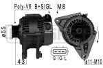 Генератор Тойота целика 1.8, королла 1.4VVT-i, 1.6VVT-i Toyota Celica, Corolla (E12); 14V/80A