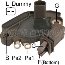 Регулятор напруги генератора Рено 1.0, 1.1, 1.2 RENAULT CLIO II, Kangoo, Symbol, Twingo l