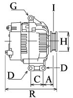 Генератор Даф євро 5 Daf CF85, Daf CF 85, Daf XF105 XF 105, Daf XF95 XF 95; 28V/80A