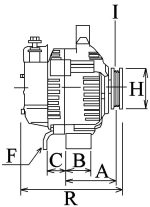 Генератор Дойц Deutz BF6L913 F8L413 F6L914 TCD2011 BF4M2013 TCD2012; 28 вольтів 55 ампер