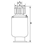Бендикс стартера Катерпілер Caterpillar 6-цил. D343