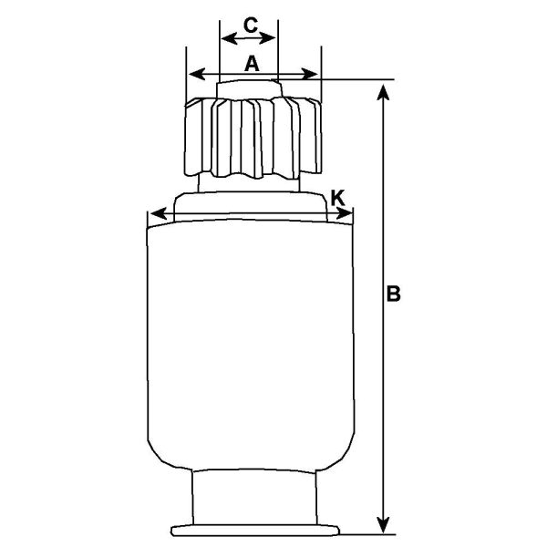 Бендикс стартера Тсм Tcm 42MT, 50MT