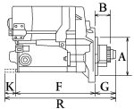 Стартер Кубота Kubota D1105 V1505 D905 D902 RTV900 дизель