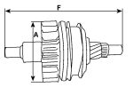 Бендикс стартера Мерседес Актрос Mercedes-Benz Actros 1831 1835 1840 1843 1848 4140 4148 MP2