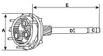 Редуктор стартера Ауді 100 200 80 90 А6 1.9 2.0 2.1 2.2 2.3 Audi 100 C3, 80 (8C, B4), A6 (4A, C4), (1976-2000)