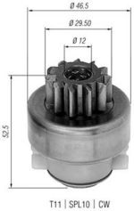 Бендікс стартера Альфа ромео 155 2.0 16V Turbo Alfa Romeo, (1992-1997)