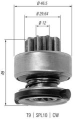 Бендікс стартера Бмв 3 5 7 X3 Z3 Bmw 3 E36 E46, 5 E34 E39, 7 E38, X3 E83, Z3 E36, (1990-...)