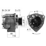 Генератор Даф DAF 75 CF, 85 CF, 95 XF, LF 55, 75CF 85CF 95XF LF55, 28V/80A