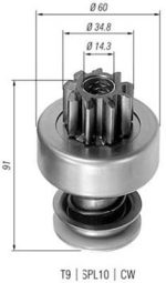 Бендікс стартера Мерседес Mercedes-Benz OM314 OM352 OM353 OM356 OM364 OM366