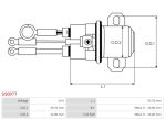 Допоміжне реле стартера Даф CF75 CF85 XF105 XF95, DAF CF 75 CF 85 XF 105 XF 95, (2001-2013)