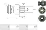 Бендікс стартера Тойота ярис 1.4 дизель Тойота ауріс 1.4 дизель Toyota Auris Toyota Yaris