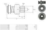 Бендікс стартера Мерседес 3.0 3.5 5.5 Мерседес C300 CL500 E350 E550 S550 Mercedes-Benz V6 V8, 10 зубів