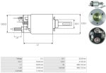 Втягувальне реле стартера Бмв Bmw 3 E30 E36 E36, 5 E34 E39 E60 7 X3 X5 Z3 Z4