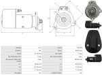 Стартер Лібхер D904T Лібхер А902 Стартер Дойц F6L413 F8L413 Стартер Deutz F6L413 F8L413 стартер Khd, 11 зубів