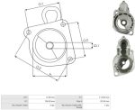 Кришка стартера Ауді 100 200 80 90 А6 1.9 2.0 2.1 2.2 2.3 Audi 100 C3, 80 (8C, B4), A6 (4A, C4)