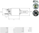 Втягувальне реле стартера Бмв 3 5 X3 Z3 Z4 Bmw