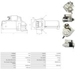 Стартер Джип чероки вранглер 2.5 JEEP CHEROKEE (XJ) 2.5, JEEP WRANGLER II (TJ) 2.5