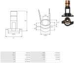 Токоз'ємнi кiльця генератора Bosch CG135172 (7.00*15.80*52.00) F00M143019 F00M143619