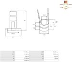 Токоз'ємнi кiльця генератора Ford CG136305 (13.50*27.00*38.20)