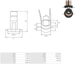 Токоз'ємнi кiльця генератора Hitachi CG135054 (13.80*27.70*33.20)