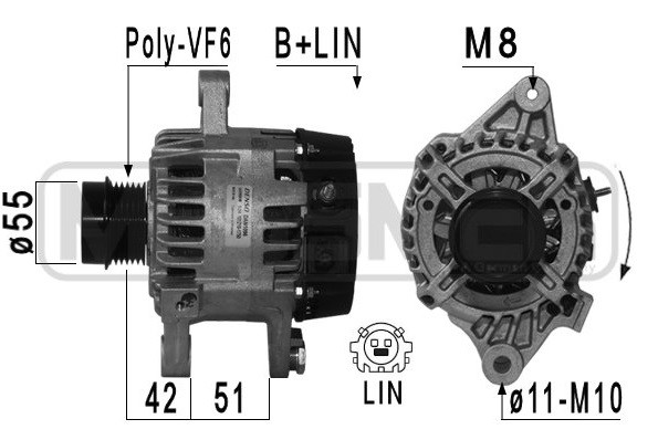 Генератор Тойота ауріс-Корла 1.6 Toyota Auris, Corolla (2012-...); 14V/90A