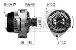 Генератор Мерседес Mercedes-Benz, 14V/90A