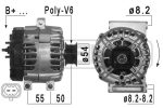 Генератор Опель астра зафіра інсигенія Opel Insignia A B, Astra J K, Zafira C, Meriva B, Cascada, 14V/120A